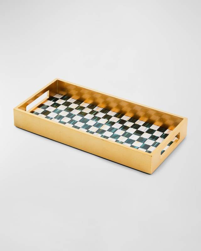 Courtly Check Lacquer Vanity Tray